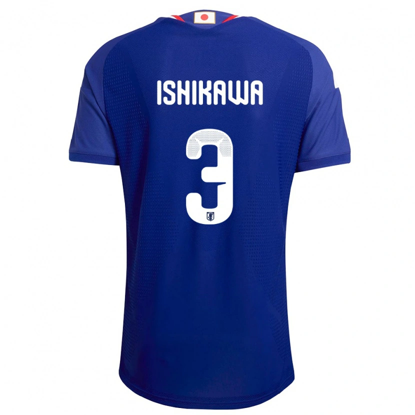Danxen Kvinnor Japan Seita Ishikawa #3 Blå Vit Röd Hemmatröja Matchtröjor 26-28 Tröjor T-Tröja
