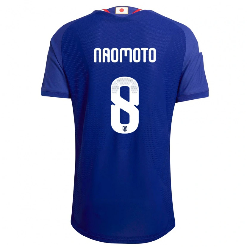 Danxen Kvinnor Japan Hikaru Naomoto #8 Blå Vit Röd Hemmatröja Matchtröjor 26-28 Tröjor T-Tröja
