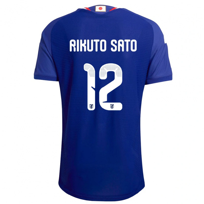 Danxen Kvinnor Japan Rikuto Sato #12 Blå Vit Röd Hemmatröja Matchtröjor 26-28 Tröjor T-Tröja