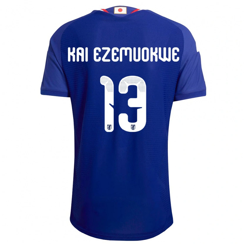 Danxen Kvinnor Japan Chimezie Kai Ezemuokwe #13 Blå Vit Röd Hemmatröja Matchtröjor 26-28 Tröjor T-Tröja