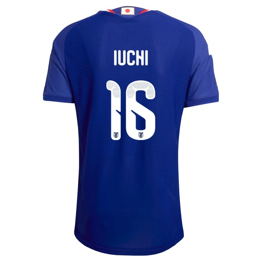Danxen Kvinnor Japan Yosuke Iuchi #16 Blå Vit Röd Hemmatröja Matchtröjor 26-28 Tröjor T-Tröja