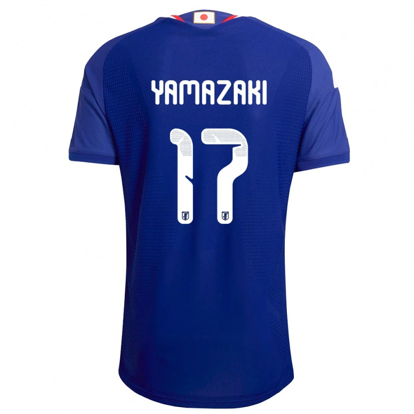 Danxen Kvinnor Japan Taishin Yamazaki #17 Blå Vit Röd Hemmatröja Matchtröjor 26-28 Tröjor T-Tröja