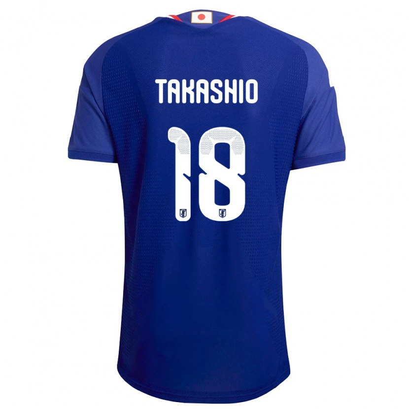 Danxen Kvinnor Japan Hayase Takashio #18 Blå Vit Röd Hemmatröja Matchtröjor 26-28 Tröjor T-Tröja