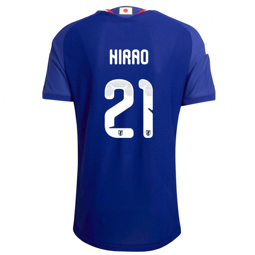 Danxen Kvinnor Japan Chika Hirao #21 Blå Vit Röd Hemmatröja Matchtröjor 26-28 Tröjor T-Tröja