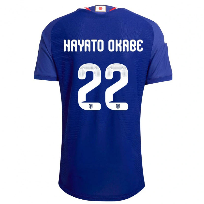 Danxen Kvinnor Japan Tariqkani Hayato Okabe #22 Blå Vit Röd Hemmatröja Matchtröjor 26-28 Tröjor T-Tröja