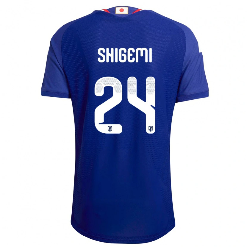Danxen Kvinnor Japan Masato Shigemi #24 Blå Vit Röd Hemmatröja Matchtröjor 26-28 Tröjor T-Tröja