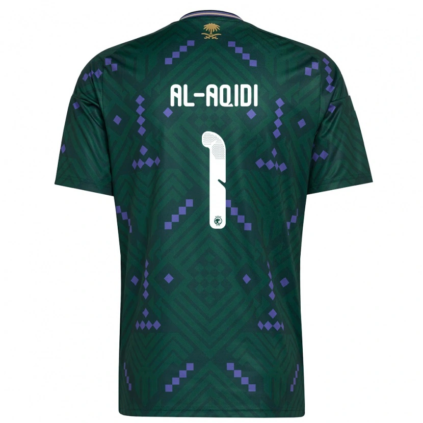 Danxen Kvinnor Saudi-Arabien Nawaf Al-Aqidi #1 Grön Lila Vit Hemmatröja Matchtröjor 26-28 Tröjor T-Tröja