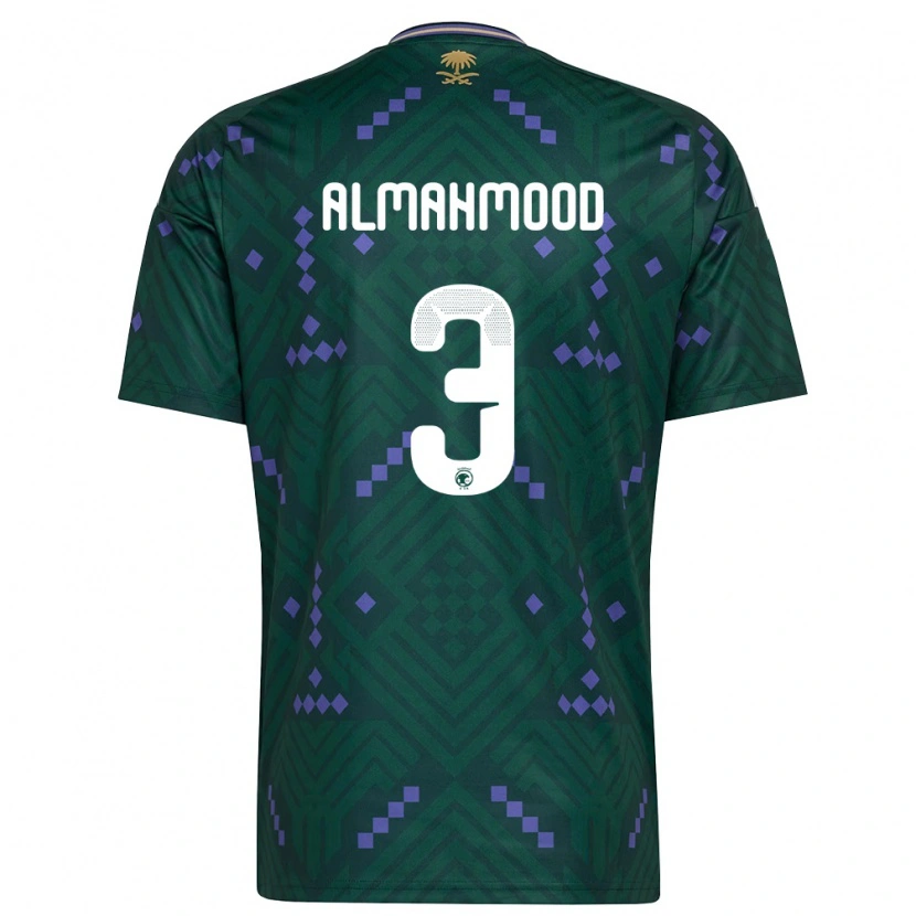 Danxen Kvinnor Saudi-Arabien Mohammed Almahmood #3 Grön Lila Vit Hemmatröja Matchtröjor 26-28 Tröjor T-Tröja