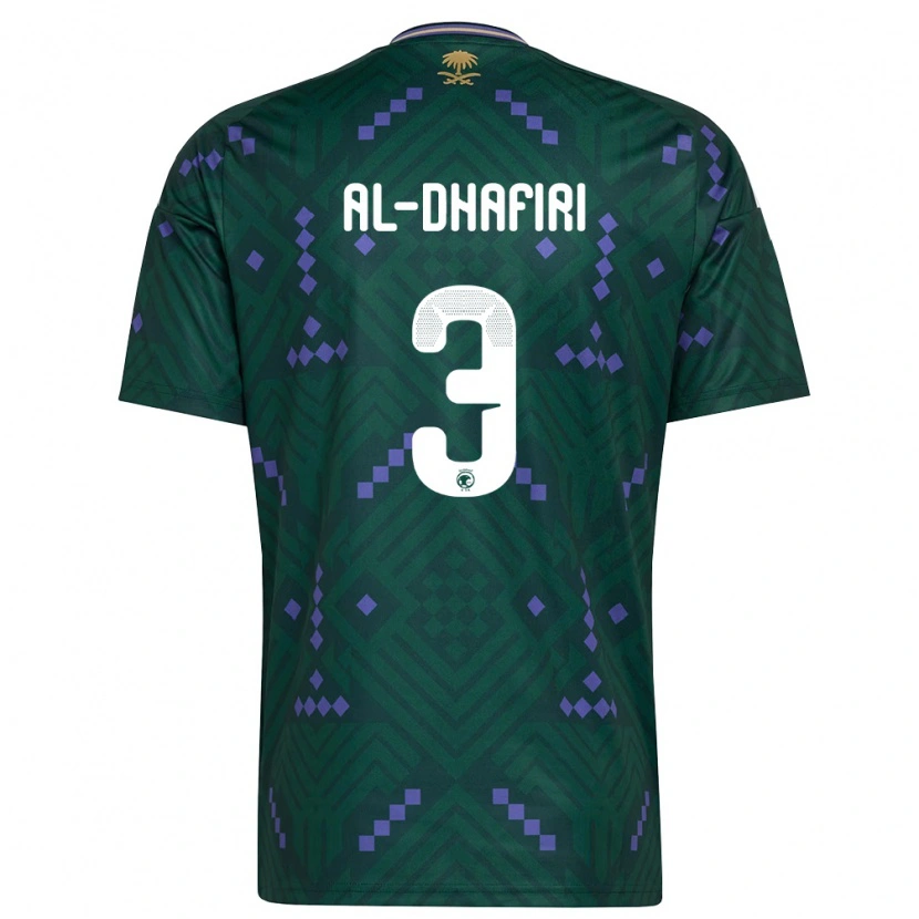 Danxen Kvinnor Saudi-Arabien Yasser Al-Dhafiri #3 Grön Lila Vit Hemmatröja Matchtröjor 26-28 Tröjor T-Tröja