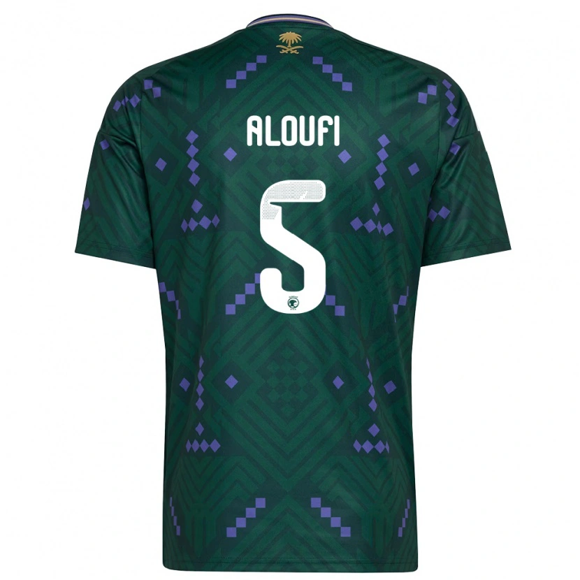 Danxen Kvinnor Saudi-Arabien Mohammed Aloufi #5 Grön Lila Vit Hemmatröja Matchtröjor 26-28 Tröjor T-Tröja