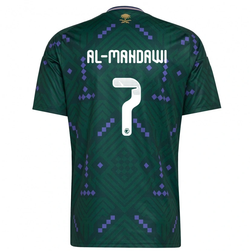 Danxen Kvinnor Saudi-Arabien Ali Al-Mahdawi #7 Grön Lila Vit Hemmatröja Matchtröjor 26-28 Tröjor T-Tröja