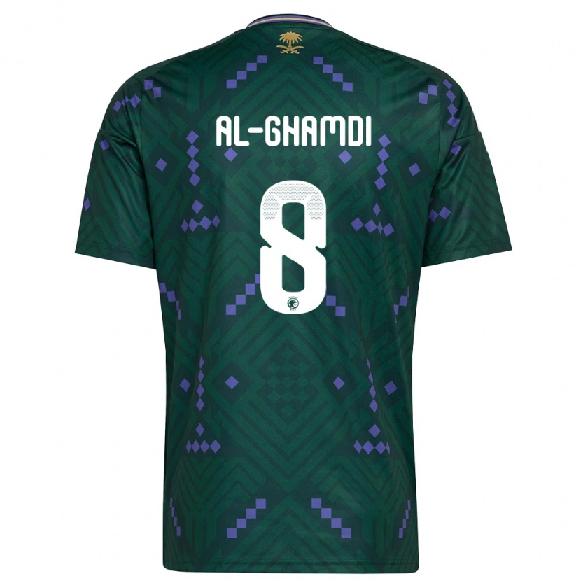 Danxen Kvinnor Saudi-Arabien Faris Al-Ghamdi #8 Grön Lila Vit Hemmatröja Matchtröjor 26-28 Tröjor T-Tröja