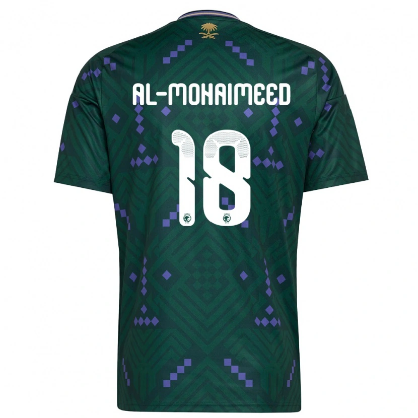 Danxen Kvinnor Saudi-Arabien Samer Al Mohaimeed #18 Grön Lila Vit Hemmatröja Matchtröjor 26-28 Tröjor T-Tröja