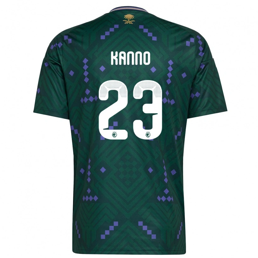 Danxen Kvinnor Saudi-Arabien Mohamed Kanno #23 Grön Lila Vit Hemmatröja Matchtröjor 26-28 Tröjor T-Tröja