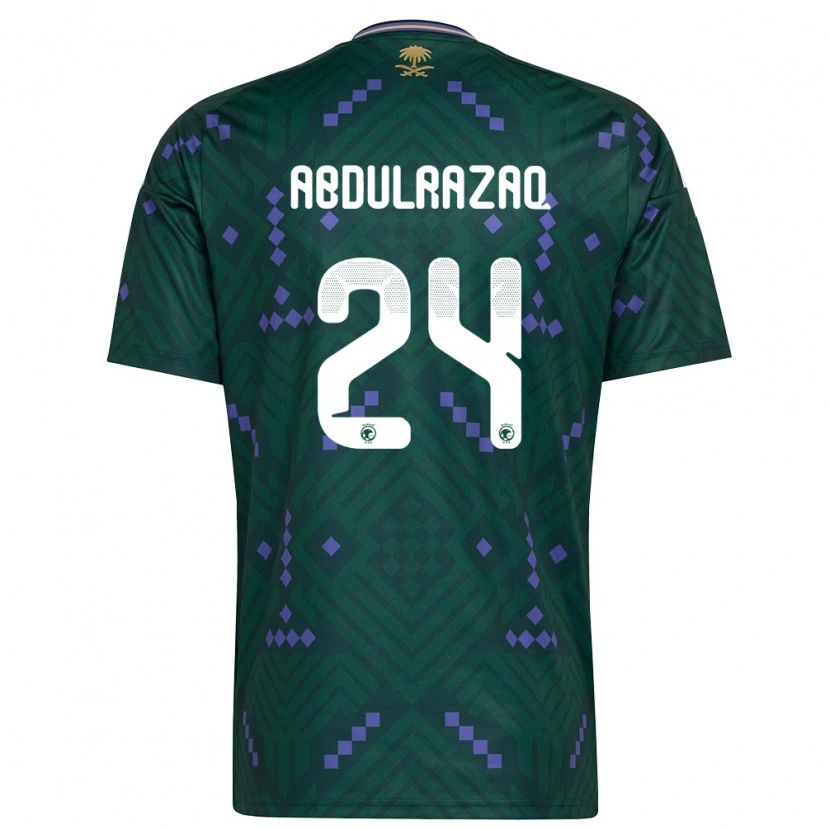 Danxen Kvinnor Saudi-Arabien Aseel Abdulrazaq #24 Grön Lila Vit Hemmatröja Matchtröjor 26-28 Tröjor T-Tröja