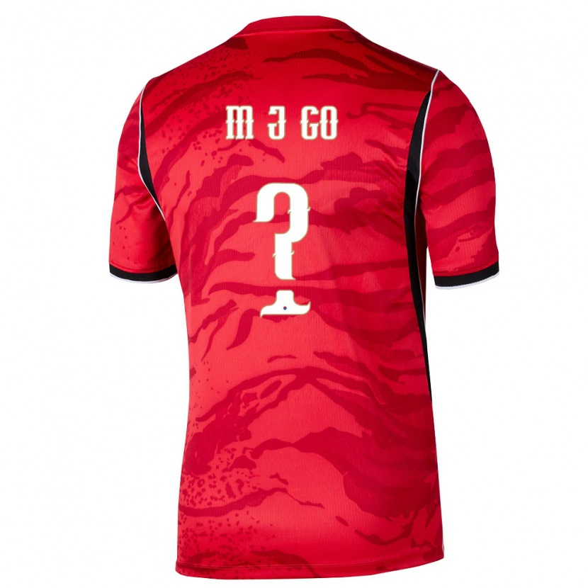 Danxen Kvinnor Sydkorea Jung-Min Go #0 Röd Vit Svart Hemmatröja Matchtröjor 26-28 Tröjor T-Tröja