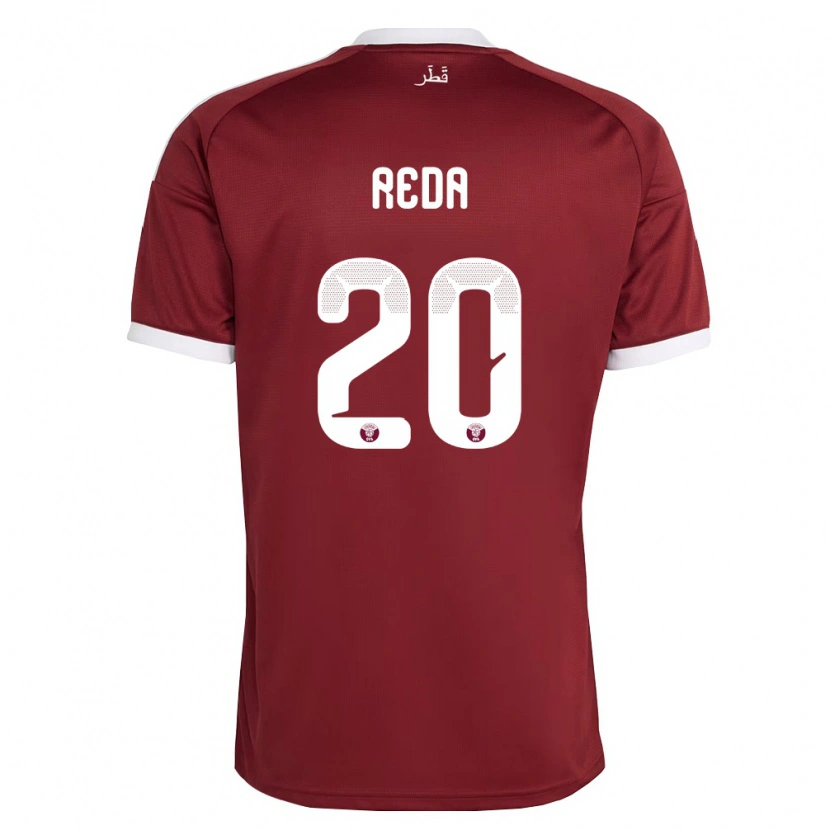 Danxen Kvinnor Qatar Salem Reda #20 Röd Burgund Vit Hemmatröja Matchtröjor 26-28 Tröjor T-Tröja