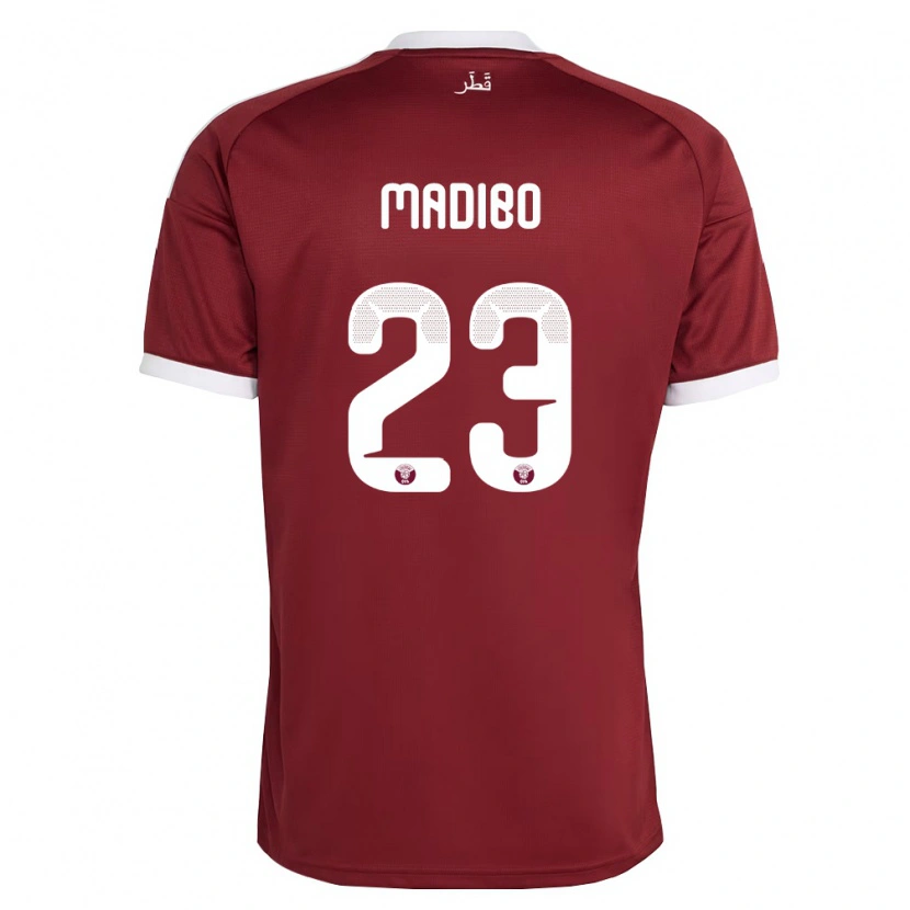 Danxen Kvinnor Qatar Assim Madibo #23 Röd Burgund Vit Hemmatröja Matchtröjor 26-28 Tröjor T-Tröja