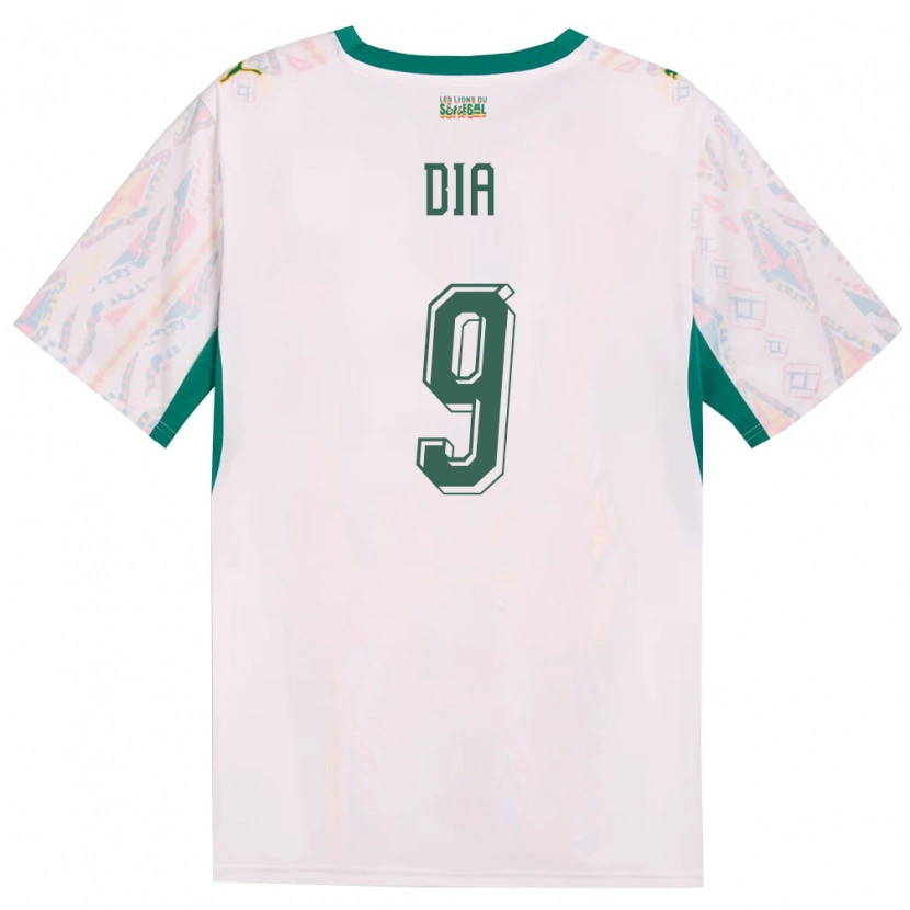 Danxen Kvinnor Senegal Boulaye Dia #9 Vit Grön Gul Hemmatröja Matchtröjor 26-28 Tröjor T-Tröja