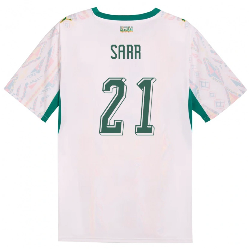 Danxen Kvinnor Senegal Assane Sarr #21 Vit Grön Gul Hemmatröja Matchtröjor 26-28 Tröjor T-Tröja