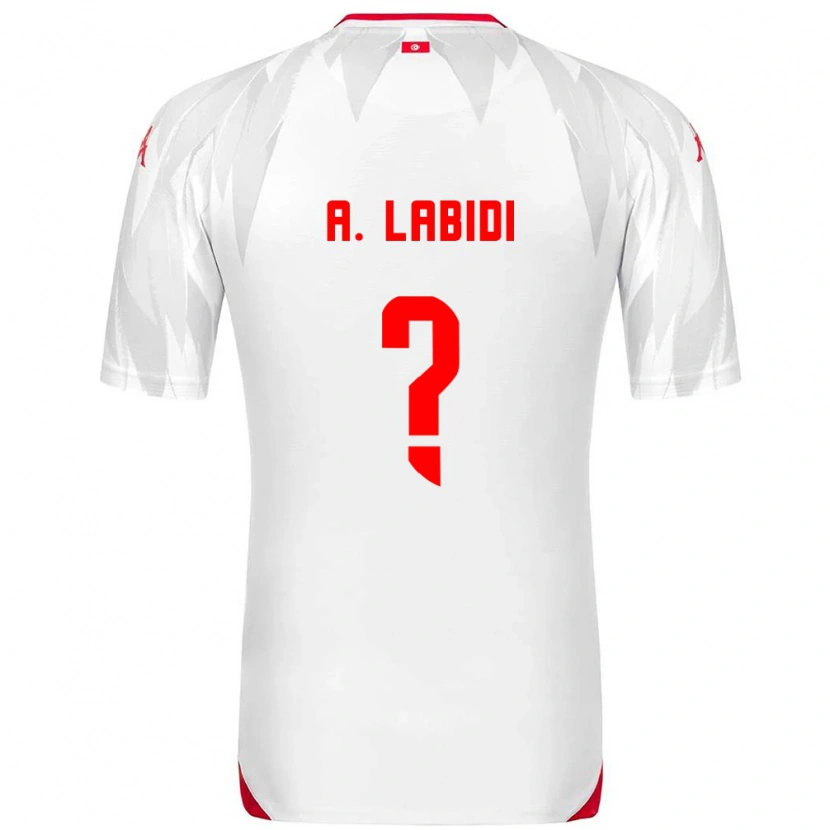 Danxen Kvinnor Tunisien Ahmed Labidi #0 Vit Röd Hemmatröja Matchtröjor 26-28 Tröjor T-Tröja