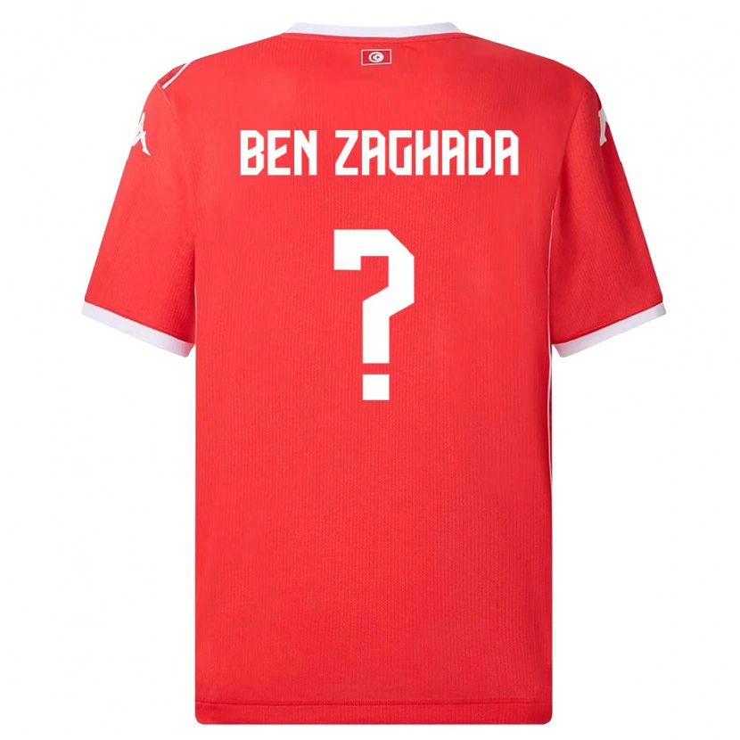 Danxen Kvinnor Tunisien Mohamed Amine Ben Zaghada #0 Röd Vit Hemmatröja Matchtröjor 26-28 Tröjor T-Tröja