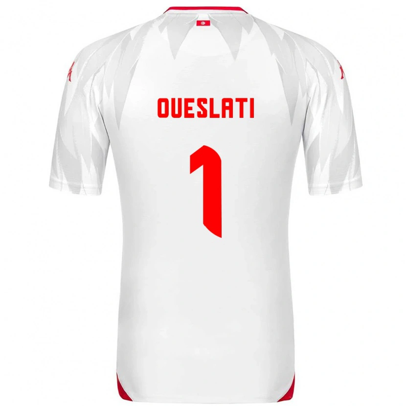 Danxen Kvinnor Tunisien Youssef Oueslati #1 Vit Röd Hemmatröja Matchtröjor 26-28 Tröjor T-Tröja