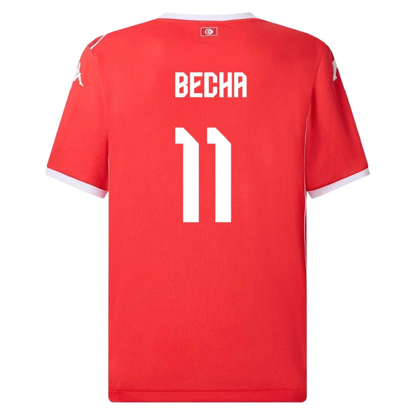 Danxen Kvinnor Tunisien Youssef Becha #11 Röd Vit Hemmatröja Matchtröjor 26-28 Tröjor T-Tröja
