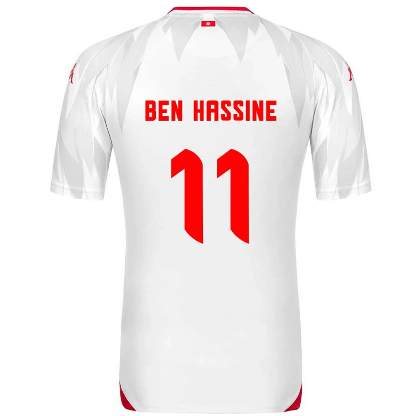 Danxen Kvinnor Tunisien Othmen Ben Hassine #11 Vit Röd Hemmatröja Matchtröjor 26-28 Tröjor T-Tröja