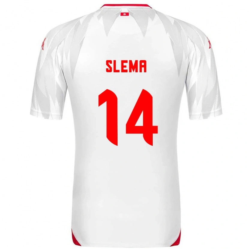 Danxen Kvinnor Tunisien Mazen Slema #14 Vit Röd Hemmatröja Matchtröjor 26-28 Tröjor T-Tröja