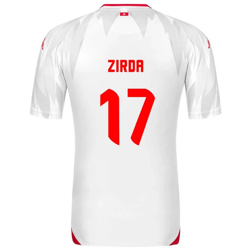 Danxen Kvinnor Tunisien Yannis Zirda #17 Vit Röd Hemmatröja Matchtröjor 26-28 Tröjor T-Tröja