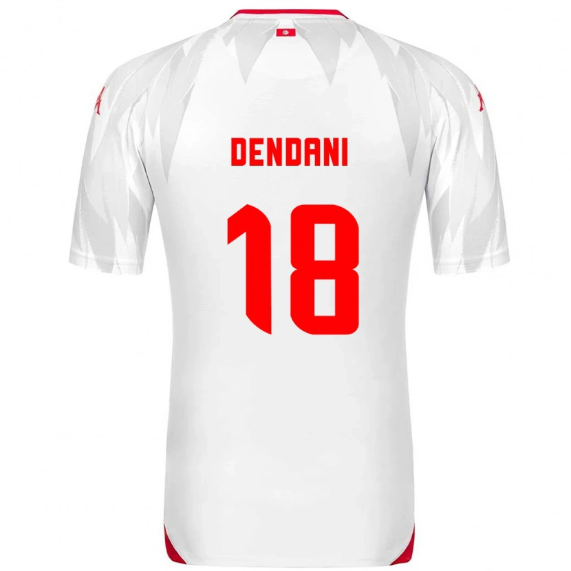 Danxen Kvinnor Tunisien Nacim Dendani #18 Vit Röd Hemmatröja Matchtröjor 26-28 Tröjor T-Tröja