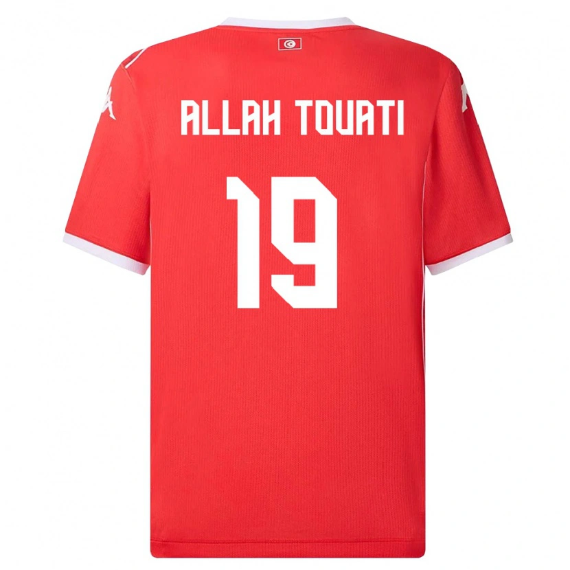 Danxen Kvinnor Tunisien Amen Allah Touati #19 Röd Vit Hemmatröja Matchtröjor 26-28 Tröjor T-Tröja