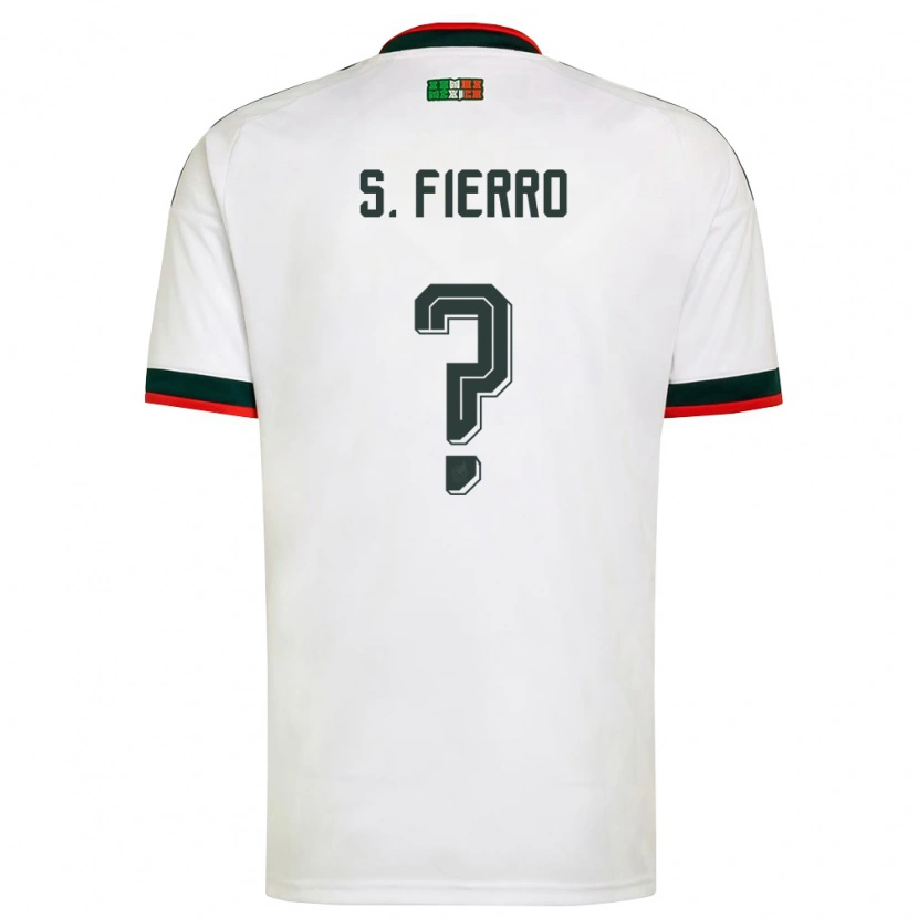 Danxen Kvinnor Mexiko Sebastián Fierro #0 Vit Burgund Grön Bortatröja Matchtröjor 26-28 Tröjor T-Tröja