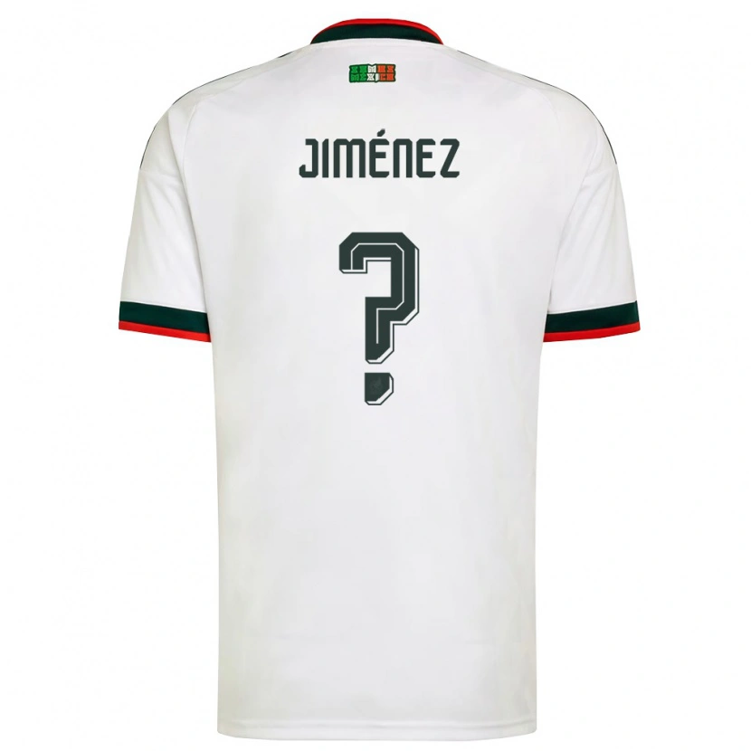 Danxen Kvinnor Mexiko Derek Jiménez #0 Vit Burgund Grön Bortatröja Matchtröjor 26-28 Tröjor T-Tröja
