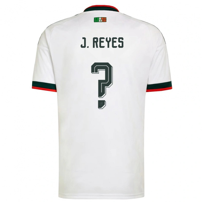 Danxen Kvinnor Mexiko Joaquín Reyes #0 Vit Burgund Grön Bortatröja Matchtröjor 26-28 Tröjor T-Tröja
