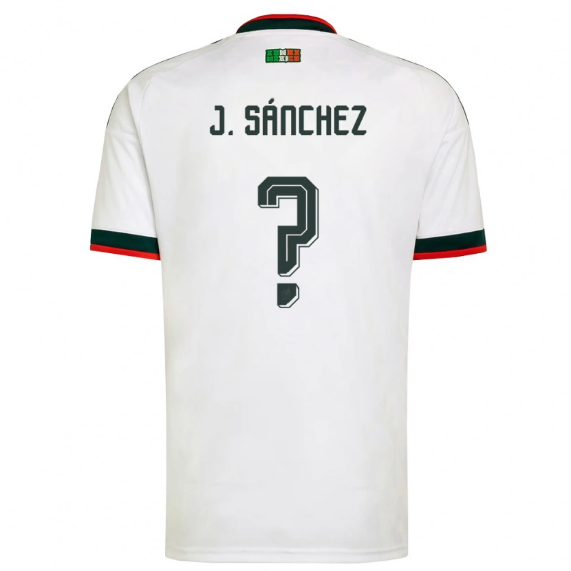 Danxen Kvinnor Mexiko Jorge Sánchez #0 Vit Burgund Grön Bortatröja Matchtröjor 26-28 Tröjor T-Tröja