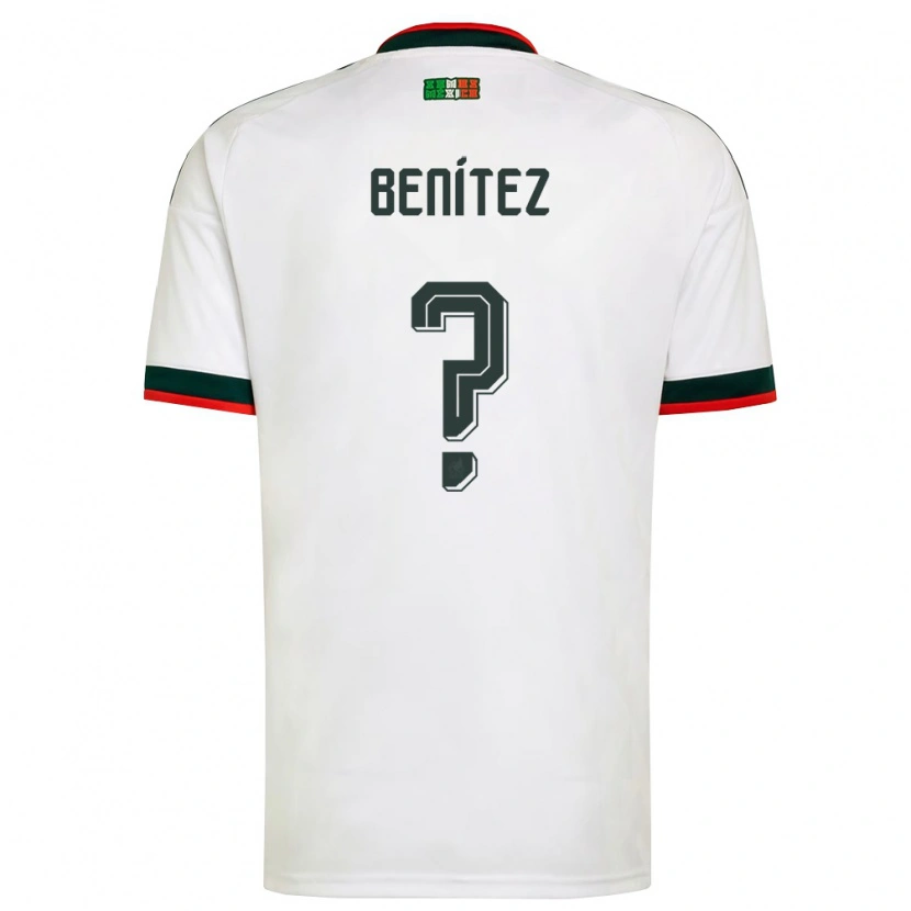 Danxen Kvinnor Mexiko Gianluca Benítez #0 Vit Burgund Grön Bortatröja Matchtröjor 26-28 Tröjor T-Tröja