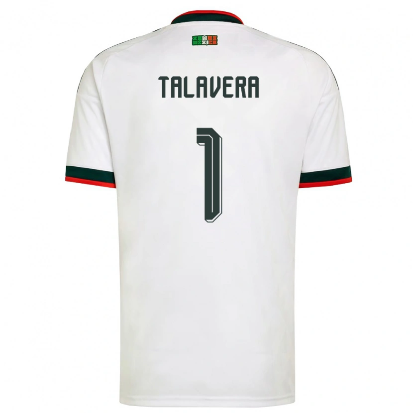 Danxen Kvinnor Mexiko Alfredo Talavera #1 Vit Burgund Grön Bortatröja Matchtröjor 26-28 Tröjor T-Tröja