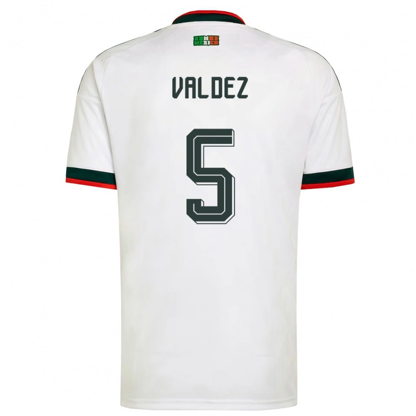 Danxen Kvinnor Mexiko Adonai Valdez #5 Vit Burgund Grön Bortatröja Matchtröjor 26-28 Tröjor T-Tröja