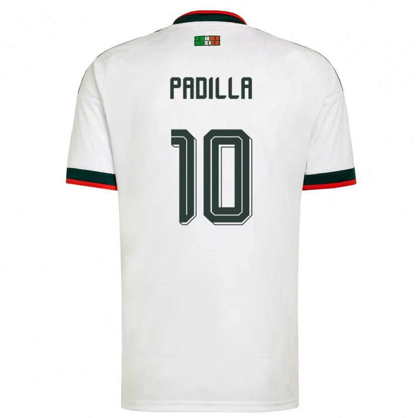 Danxen Kvinnor Mexiko Yael Padilla #10 Vit Burgund Grön Bortatröja Matchtröjor 26-28 Tröjor T-Tröja