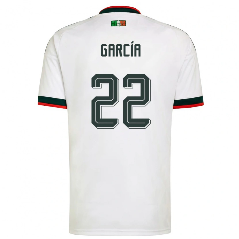 Danxen Kvinnor Mexiko Diana Garcia #22 Vit Burgund Grön Bortatröja Matchtröjor 26-28 Tröjor T-Tröja