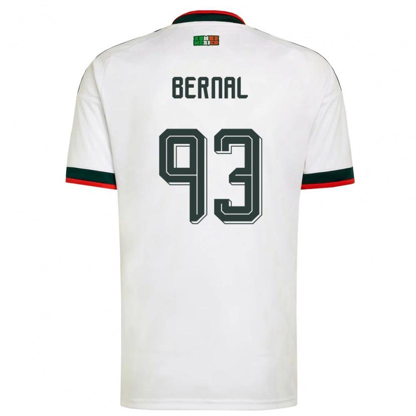 Danxen Kvinnor Mexiko Rebeca Bernal #93 Vit Burgund Grön Bortatröja Matchtröjor 26-28 Tröjor T-Tröja