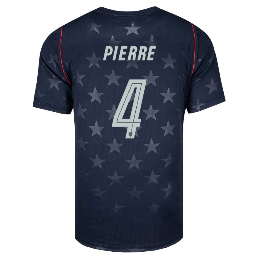 Danxen Kvinnor Usa Neil Pierre #4 Svart Vit Röd Bortatröja Matchtröjor 26-28 Tröjor T-Tröja