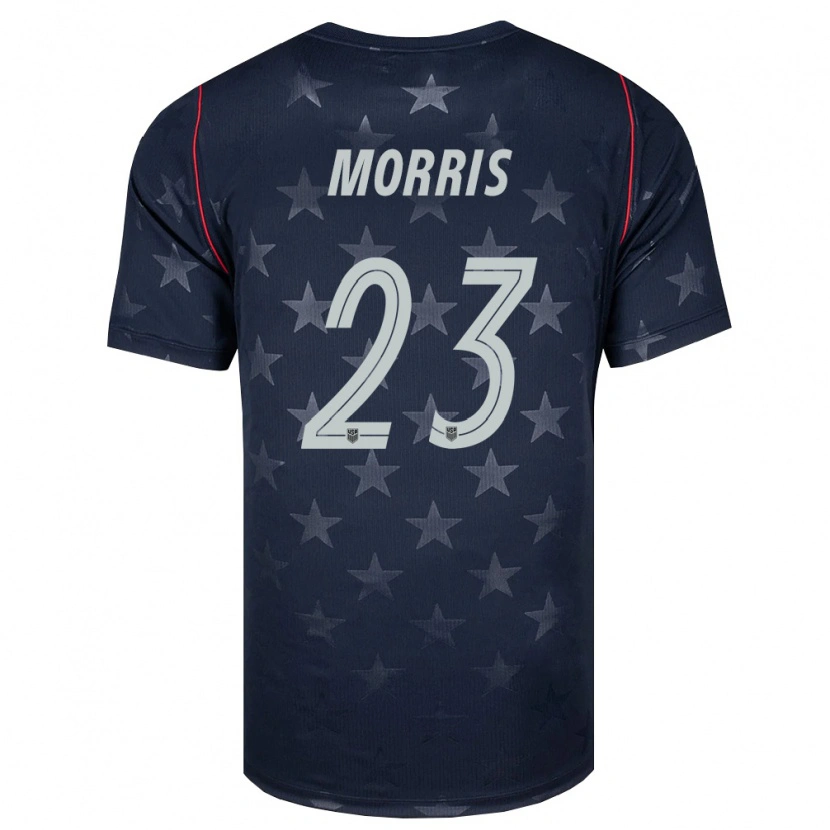 Danxen Kvinnor Usa Aidan Morris #23 Svart Vit Röd Bortatröja Matchtröjor 26-28 Tröjor T-Tröja