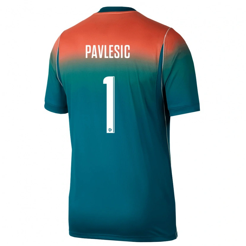 Danxen Kvinnor Australien Adam Pavlesic #1 Grön Rosa Bortatröja Matchtröjor 26-28 Tröjor T-Tröja