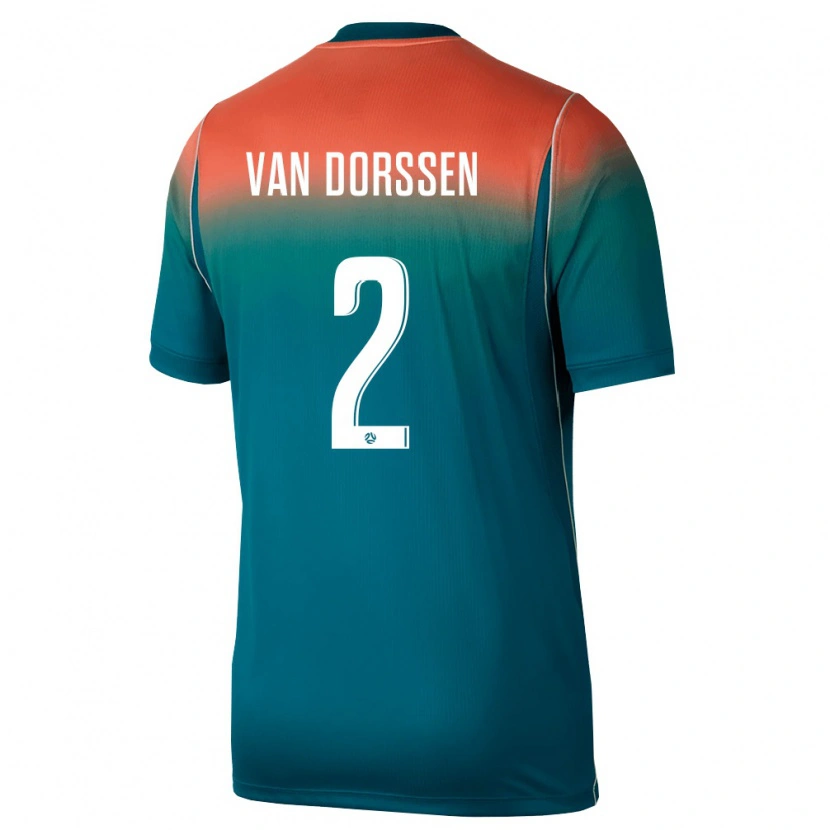Danxen Kvinnor Australien Ben Van Dorssen #2 Grön Rosa Bortatröja Matchtröjor 26-28 Tröjor T-Tröja