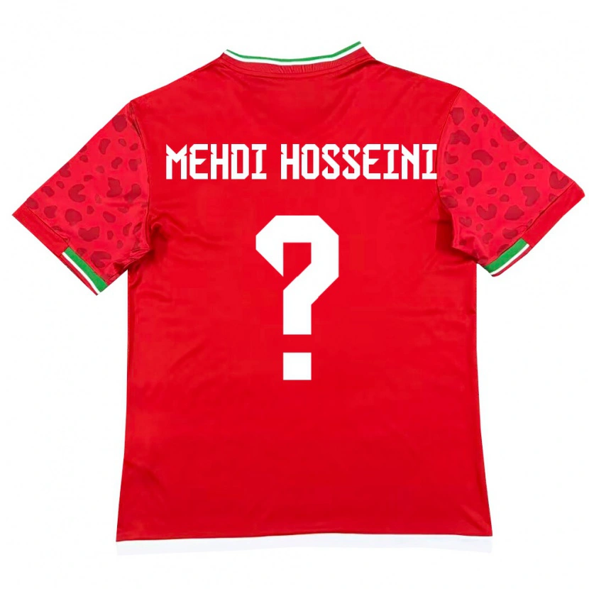 Danxen Kvinnor Iran Seyed Mehdi Hosseini #0 Röd Vit Bortatröja Matchtröjor 26-28 Tröjor T-Tröja