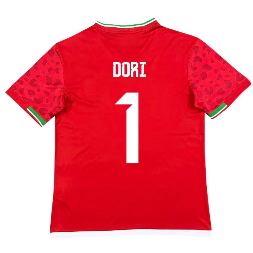 Danxen Kvinnor Iran Bardia Dori #1 Röd Vit Bortatröja Matchtröjor 26-28 Tröjor T-Tröja