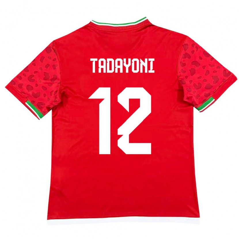 Danxen Kvinnor Iran Morteza Tadayoni #12 Röd Vit Bortatröja Matchtröjor 26-28 Tröjor T-Tröja